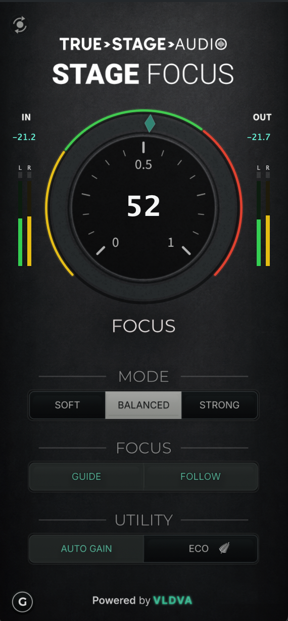 Stage Focus plugin interface preview